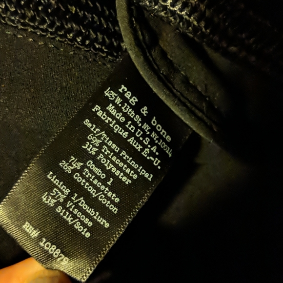 Rag and Bone tuxedo style blazer sz 2 - Picture 9 of 10